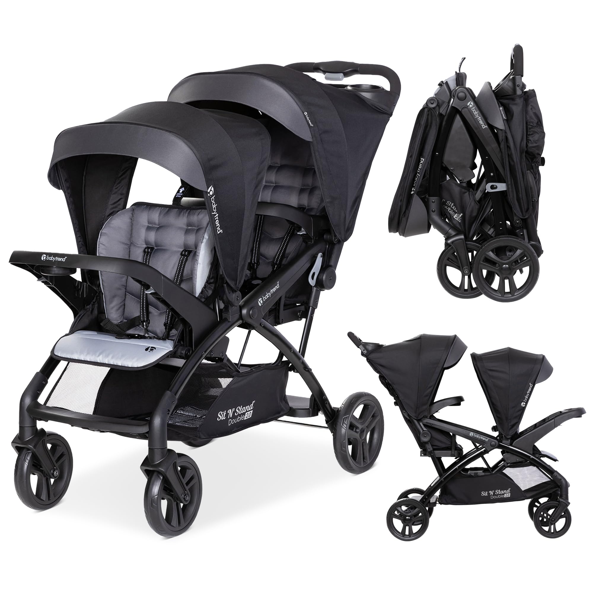 Amazon.com: Baby Trend Sit N' Stand 2.0 DLX Double Stroller with